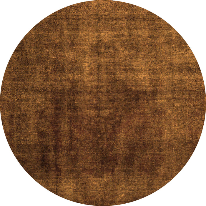 Square Persian Orange Traditional Rug, tr1854org