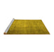 Sideview of Machine Washable Persian Yellow Traditional Rug, wshtr1855yw