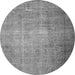 Machine Washable Persian Gray Traditional Rug, wshtr1855gry