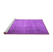 Sideview of Machine Washable Persian Purple Traditional Area Rugs, wshtr1855pur