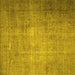 Square Persian Yellow Traditional Rug, tr1855yw