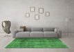 Machine Washable Persian Emerald Green Traditional Area Rugs in a Living Room,, wshtr1856emgrn