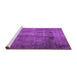 Sideview of Machine Washable Persian Purple Traditional Area Rugs, wshtr1856pur
