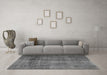 Machine Washable Persian Gray Traditional Rug in a Living Room,, wshtr1856gry