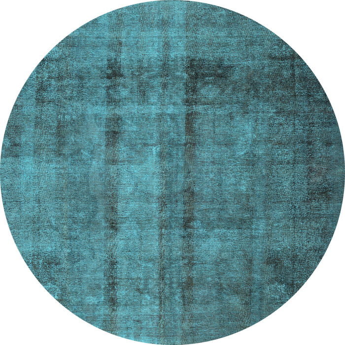 Round Machine Washable Persian Light Blue Traditional Rug, wshtr1856lblu