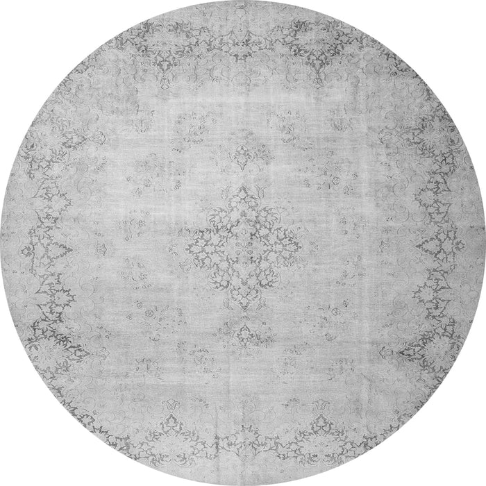 Machine Washable Persian Gray Traditional Rug, wshtr1857gry