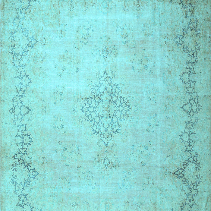 Machine Washable Persian Light Blue Traditional Rug, wshtr1857lblu