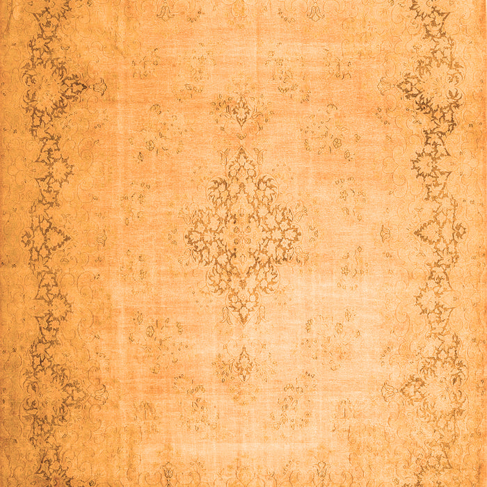 Serging Thickness of Machine Washable Persian Orange Traditional Area Rugs, wshtr1857org