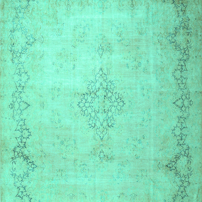 Machine Washable Persian Turquoise Traditional Area Rugs, wshtr1857turq