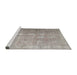 Sideview of Machine Washable Traditional Rose Dust Purple Rug, wshtr1858