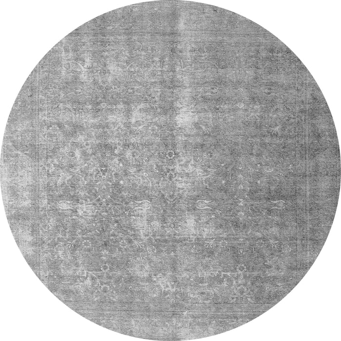 Square Persian Gray Traditional Rug, tr1858gry