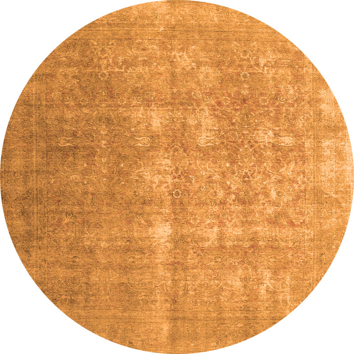 Square Persian Orange Traditional Rug, tr1858org