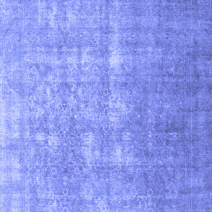 Machine Washable Persian Blue Traditional Rug, wshtr1858blu