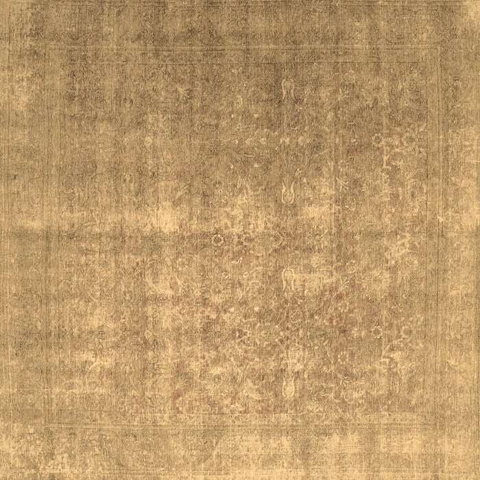 Square Machine Washable Persian Brown Traditional Rug, wshtr1858brn