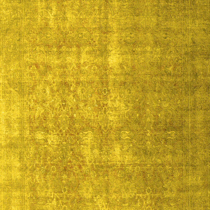 Machine Washable Persian Yellow Traditional Rug, wshtr1858yw