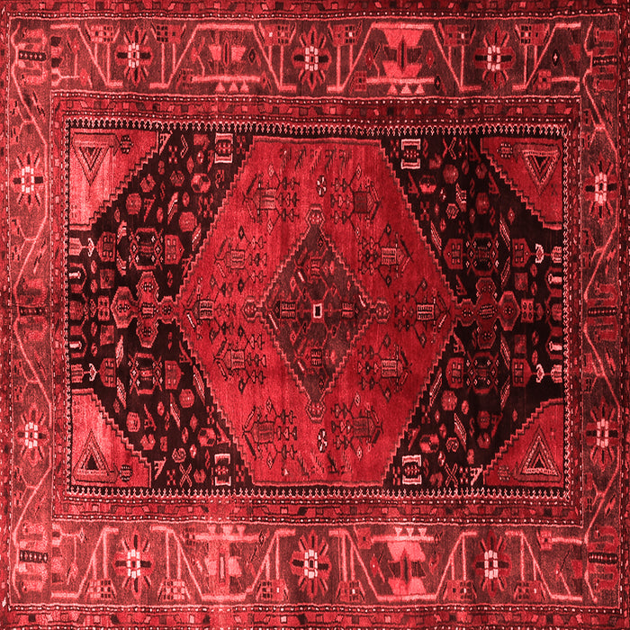 Machine Washable Persian Red Traditional Rug, wshtr1859red