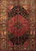 Machine Washable Persian Brown Traditional Rug, wshtr1859brn