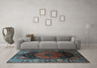 Machine Washable Persian Light Blue Traditional Rug in a Living Room, wshtr1859lblu