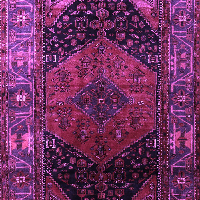 Machine Washable Persian Purple Traditional Area Rugs, wshtr1859pur