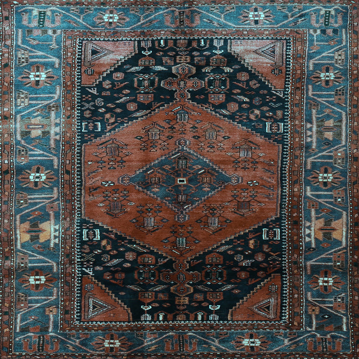 Square Persian Light Blue Traditional Rug, tr1859lblu