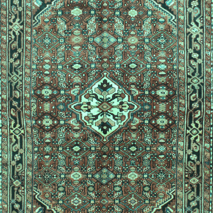 Machine Washable Persian Turquoise Traditional Area Rugs, wshtr185turq