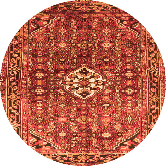 Machine Washable Persian Orange Traditional Area Rugs, wshtr185org