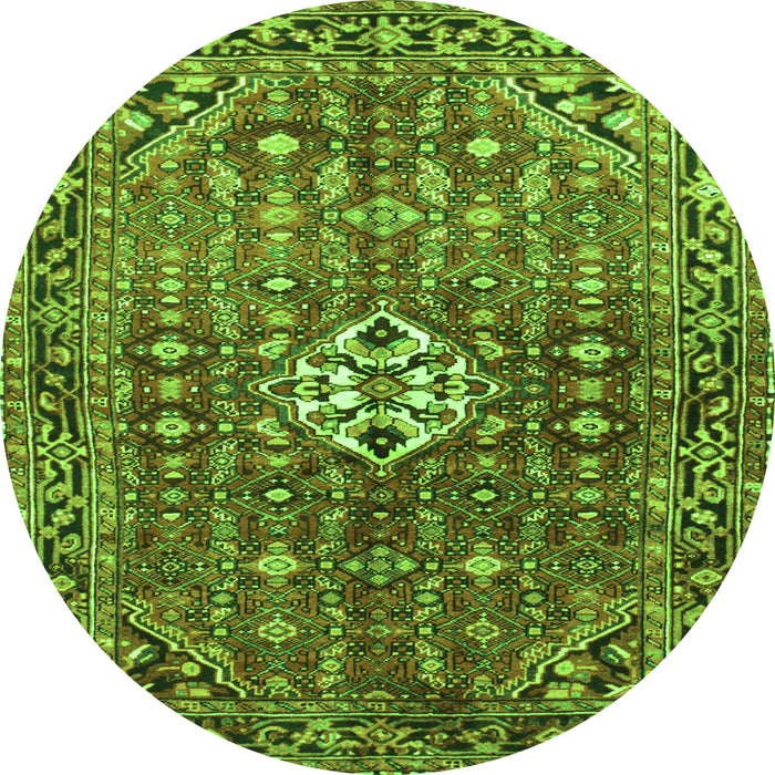 Machine Washable Persian Green Traditional Area Rugs, wshtr185grn