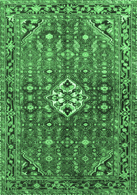 Persian Emerald Green Traditional Rug, tr185emgrn