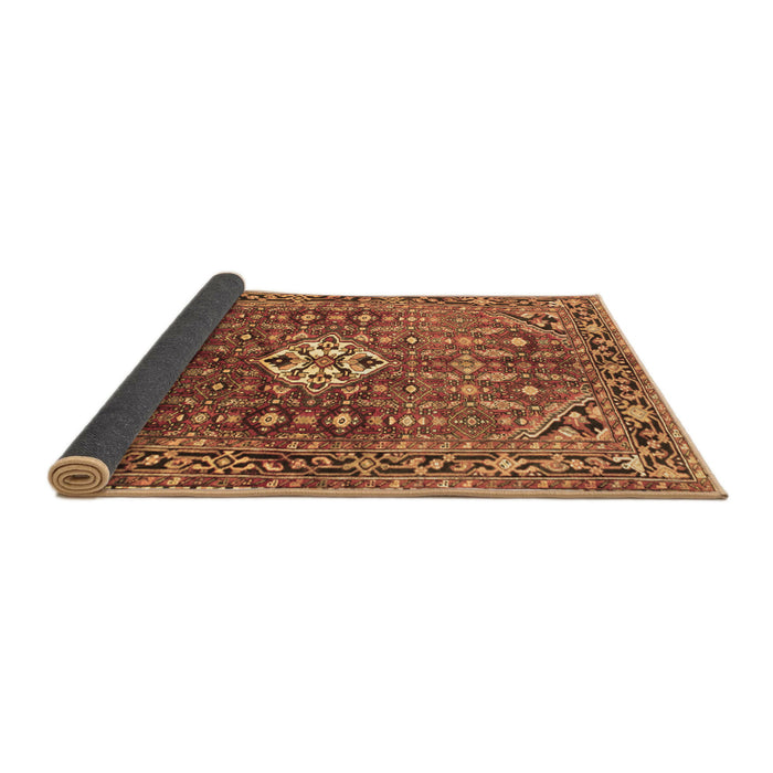 Sideview of Persian Brown Traditional Rug, tr185brn