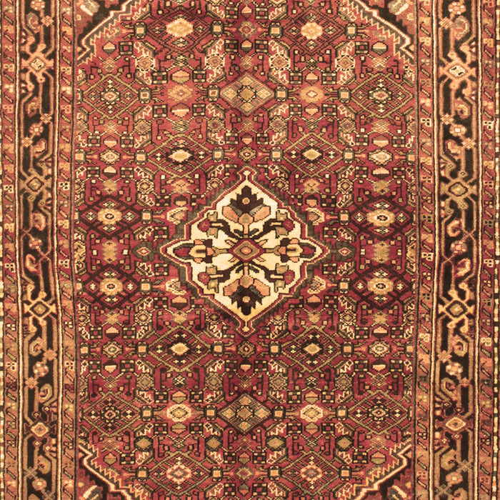 Machine Washable Persian Brown Traditional Rug, wshtr185brn