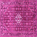 Square Persian Pink Traditional Rug, tr185pnk