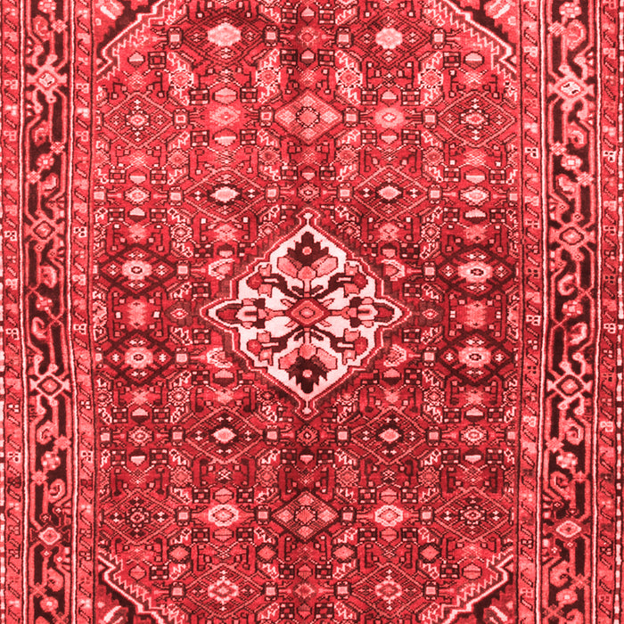 Machine Washable Persian Red Traditional Rug, wshtr185red