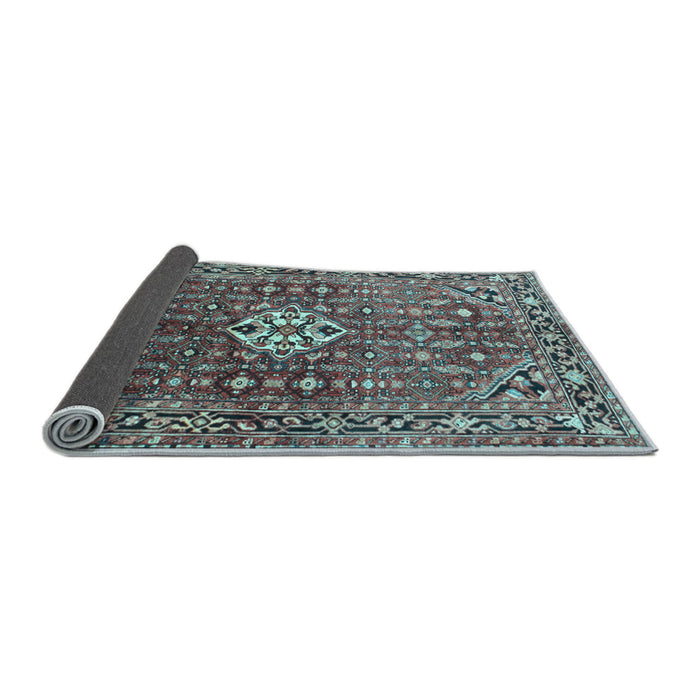 Sideview of Persian Light Blue Traditional Rug, tr185lblu