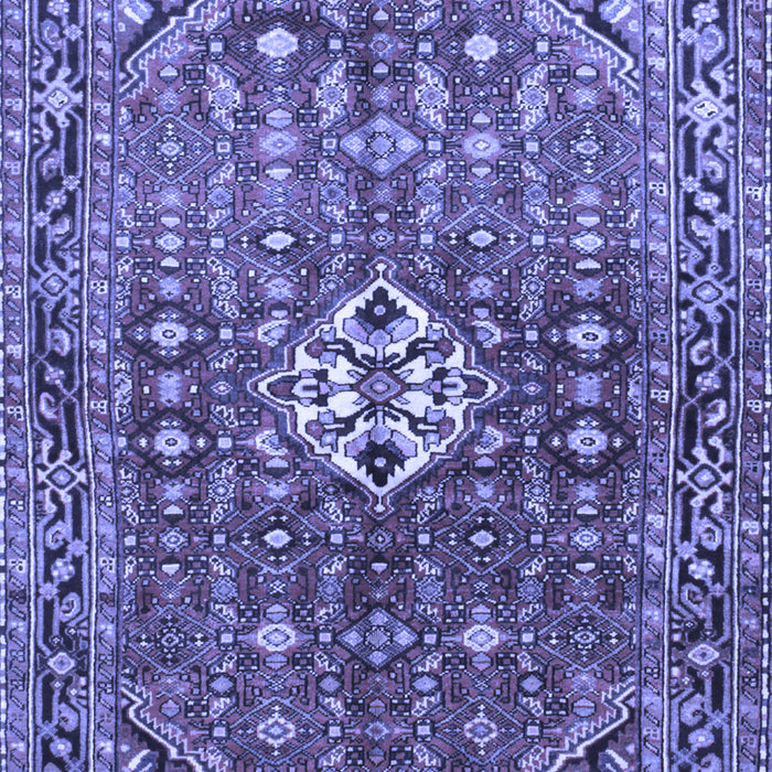 Machine Washable Persian Blue Traditional Rug, wshtr185blu