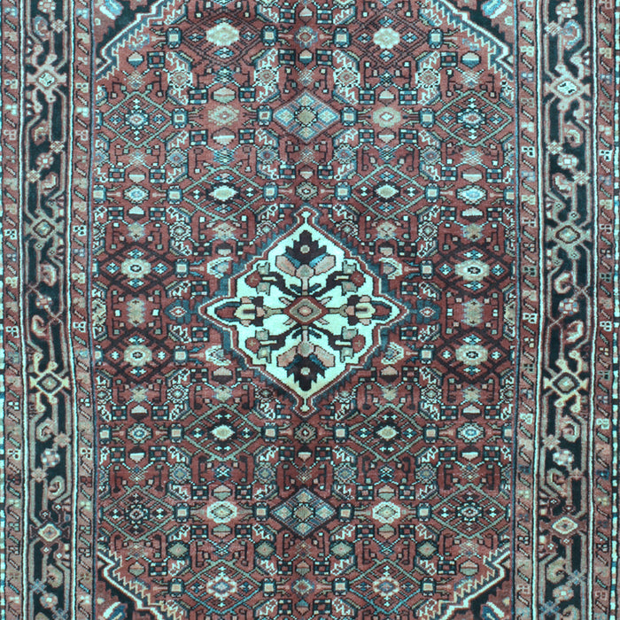 Machine Washable Persian Light Blue Traditional Rug, wshtr185lblu