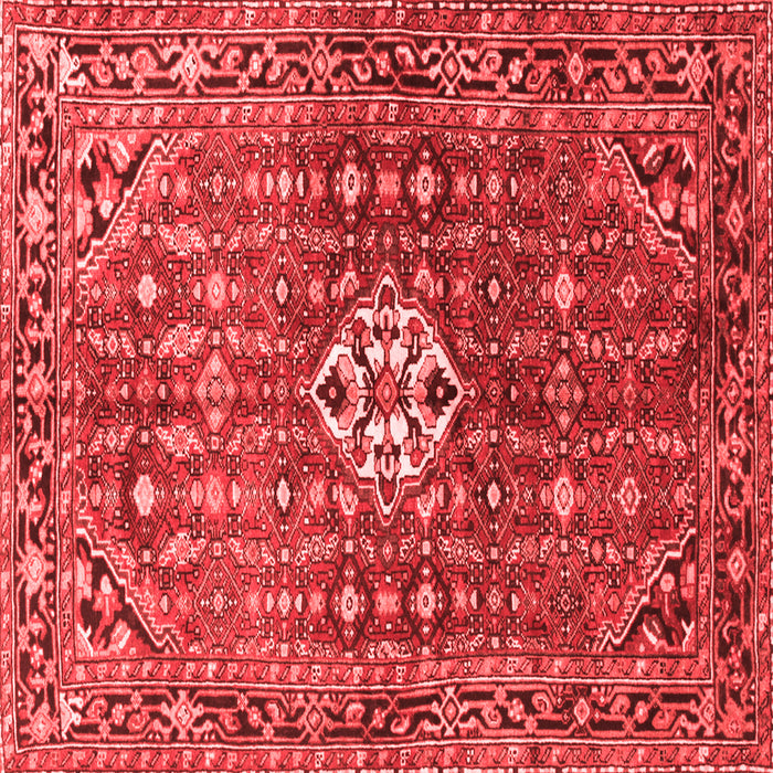Machine Washable Persian Red Traditional Rug, wshtr185red