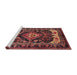 Sideview of Machine Washable Traditional Rust Pink Rug, wshtr186