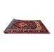 Sideview of Traditional Rust Pink Persian Rug, tr186