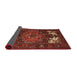 Sideview of Traditional Sienna Brown Persian Rug, tr1860