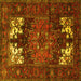 Square Persian Yellow Traditional Rug, tr1860yw