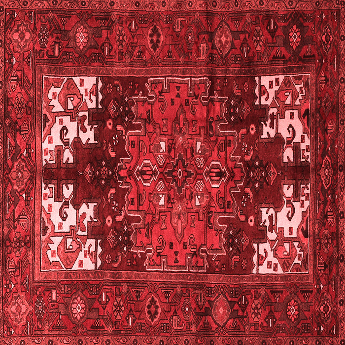 Machine Washable Persian Red Traditional Rug, wshtr1860red