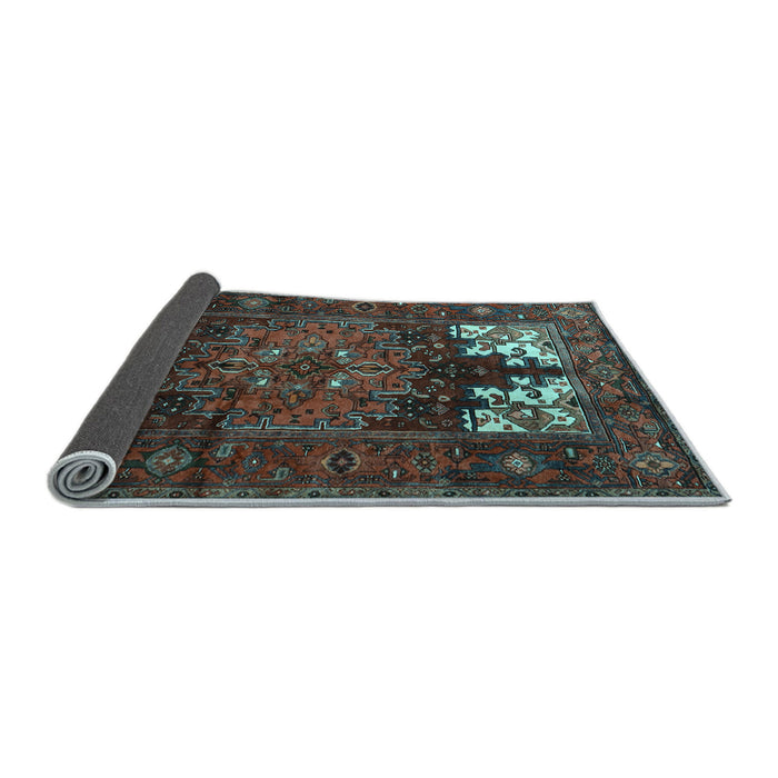 Sideview of Persian Light Blue Traditional Rug, tr1860lblu