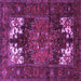 Square Persian Purple Traditional Rug, tr1860pur