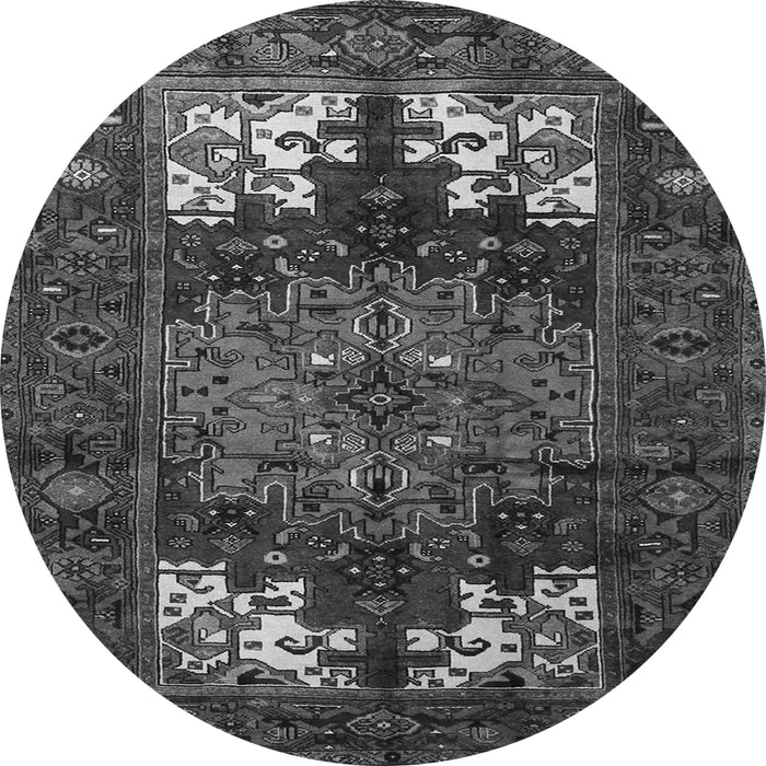 Square Persian Gray Traditional Rug, tr1860gry