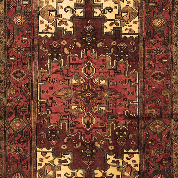 Machine Washable Persian Brown Traditional Rug, wshtr1860brn
