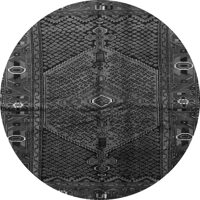 Machine Washable Persian Gray Traditional Rug, wshtr1861gry