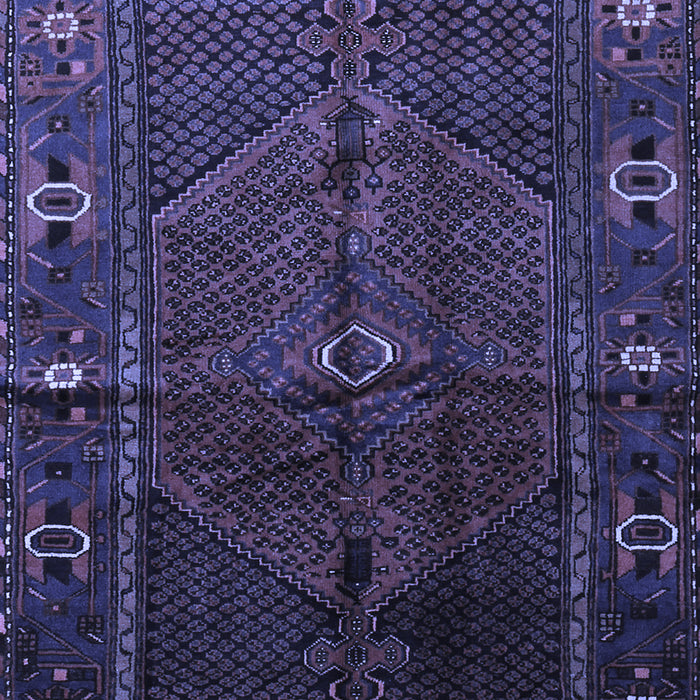 Machine Washable Persian Blue Traditional Rug, wshtr1861blu