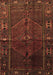 Machine Washable Persian Brown Traditional Rug, wshtr1861brn