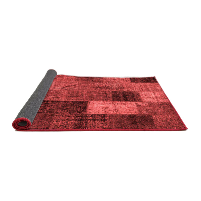 Patchwork Red Transitional Area Rugs