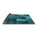 Sideview of Patchwork Light Blue Transitional Rug, tr1862lblu